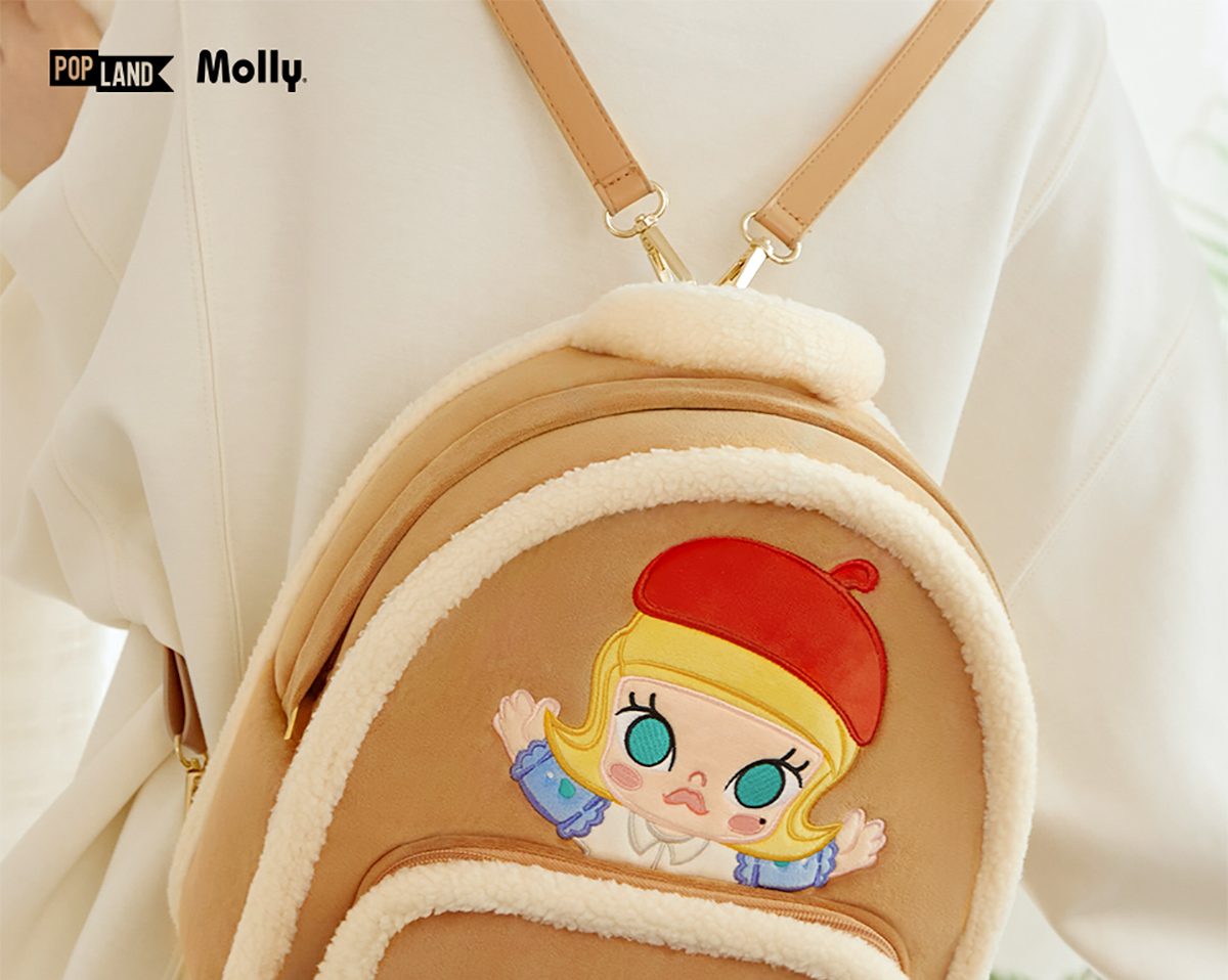 Classic Bag Series- MOLLY Suede Leather Backpack - POP MART