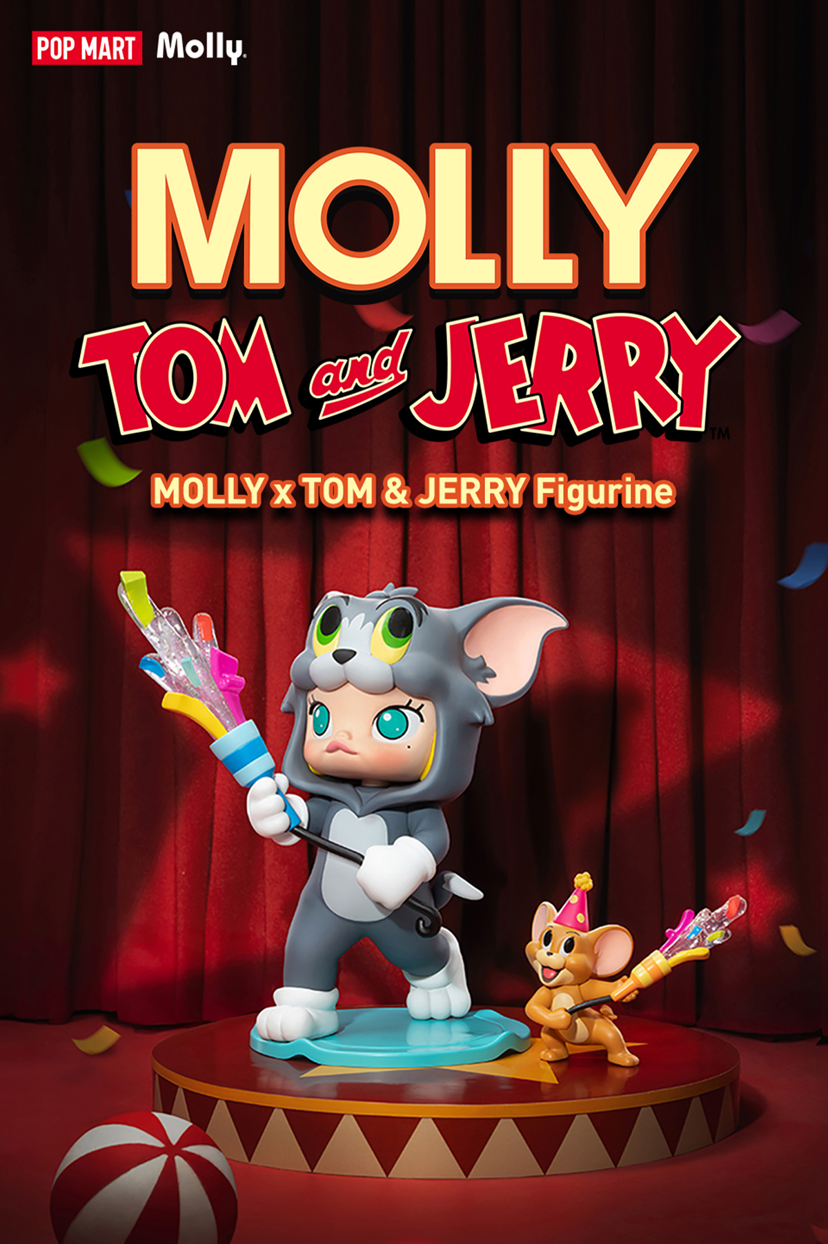 【新品、未使用】POPMART 公式 MOLLY トム アンド ジェリー MOLLY × TOM & JERRY Figurine - POP MART (Japan)