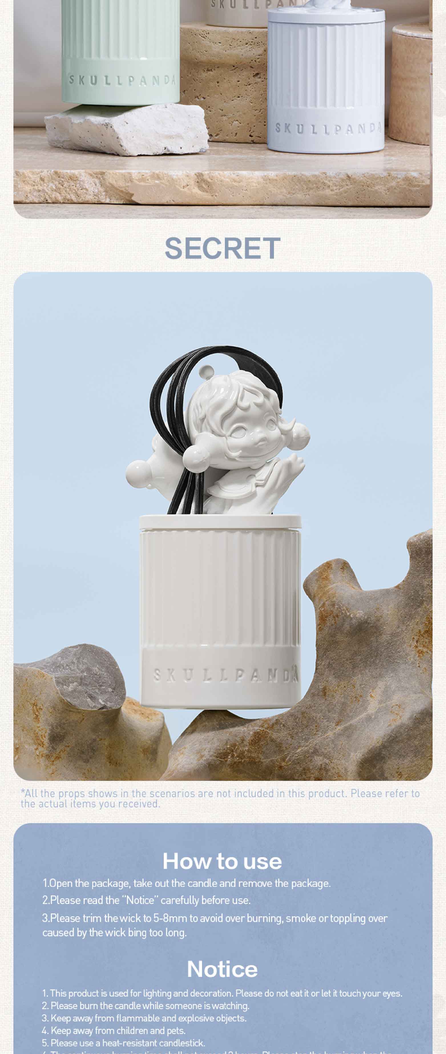 その他 POPMART SKULLPANDA Candle POP MART Official | Shop