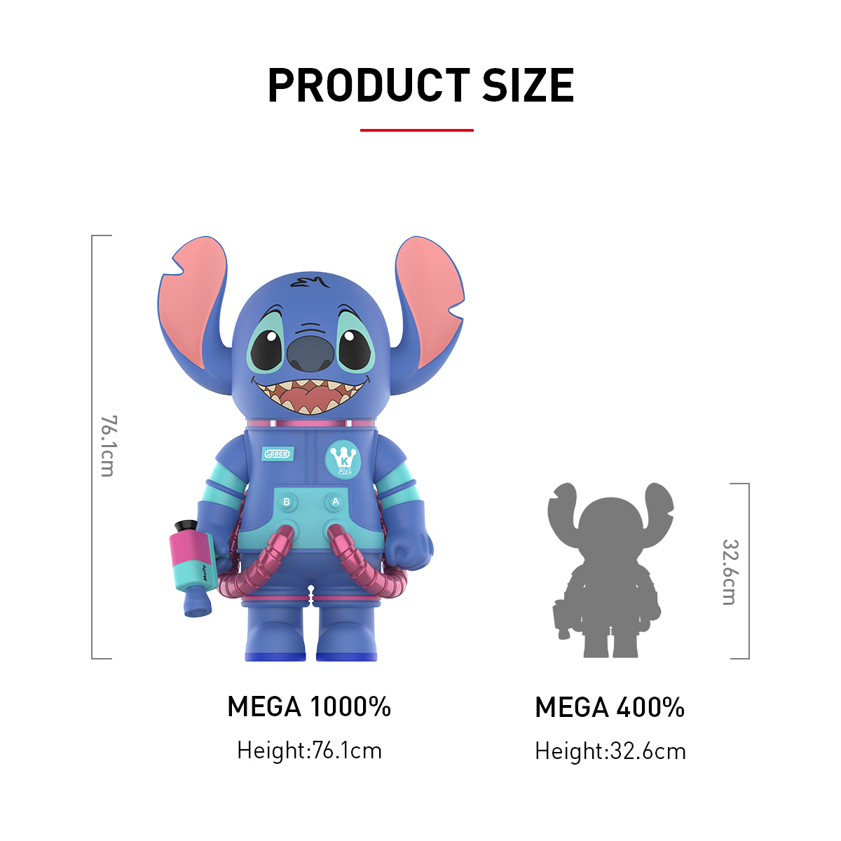 MEGA SPACE MOLLY 1000% 史迪奇 - POP MART (Hong Kong, China)