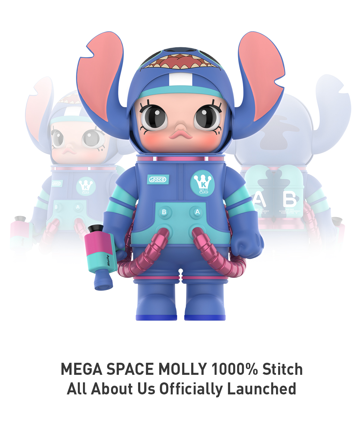 MEGA コレクション 1000% SPACE MOLLY Stitch MEGA コレクション 1000% SPACE MOLLY Stitch - POP MART JAPAN