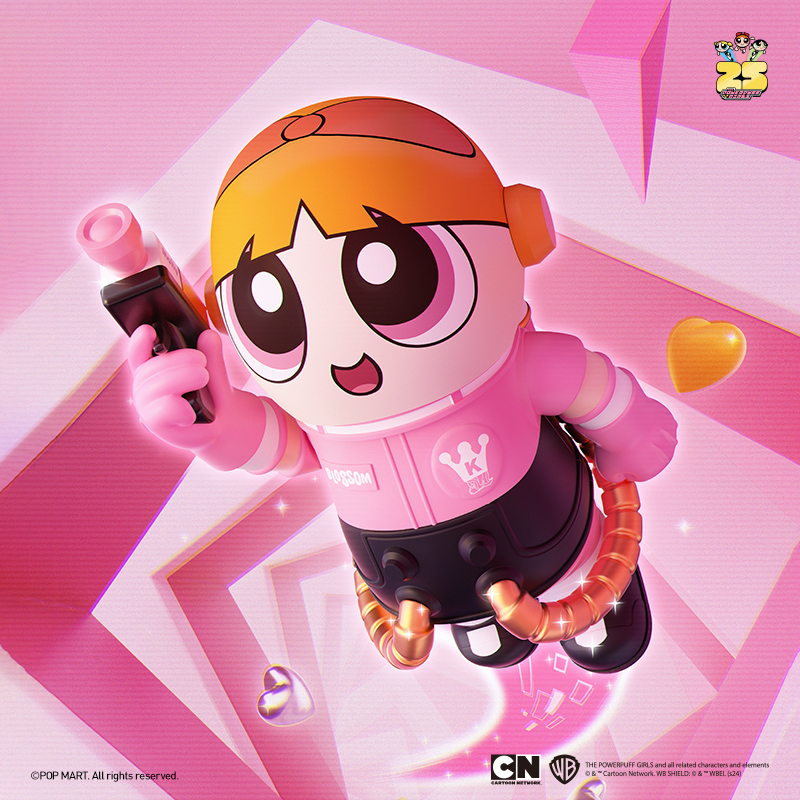 MRGA SPACE MOLLY 400% THE POWERPUFF GIRLS Blossom - POP MART