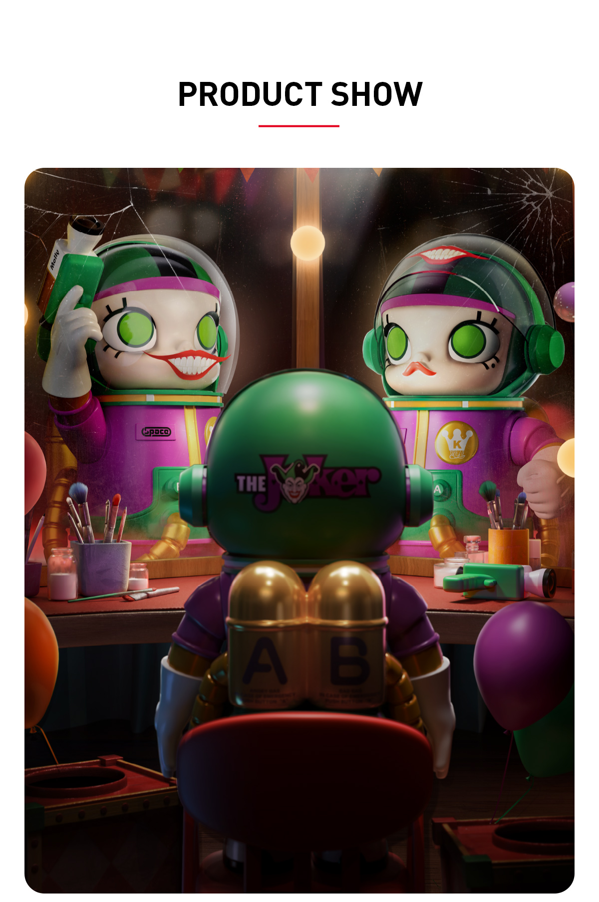 万圣MEGA SPACE MOLLY 400% JOKER - POP MART (Hong Kong, China)