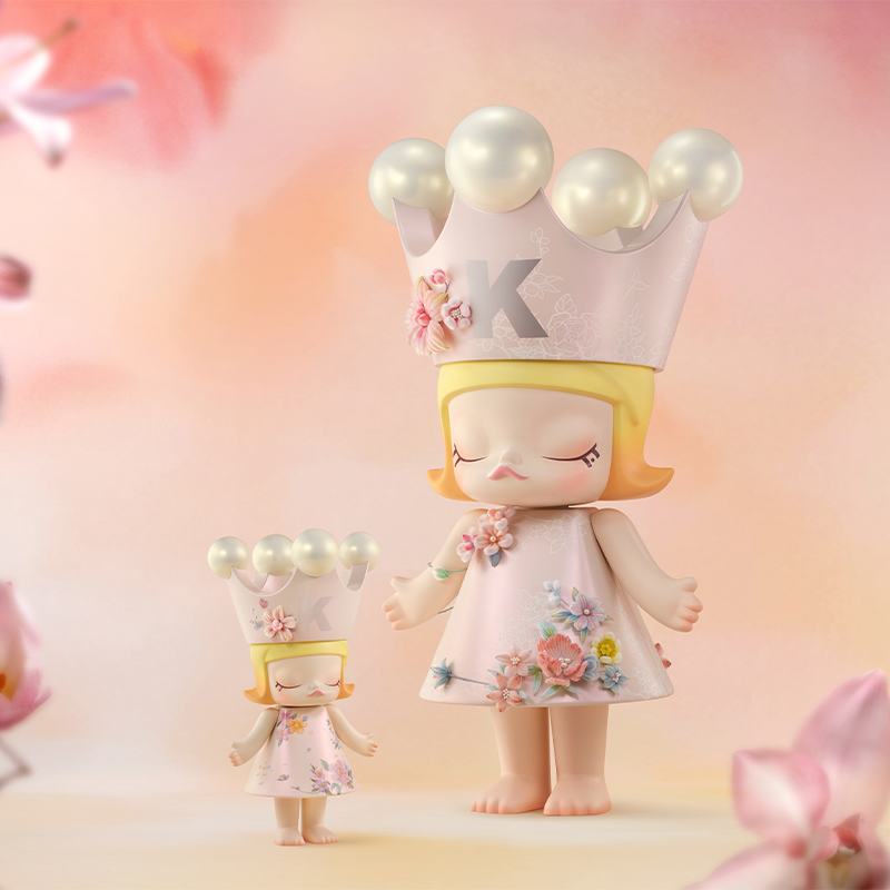 その他 MEGA  MOLLY 400% Velvet Flowers Pop Mart Mega Royal Molly Velvet Flowers 400% Limited - New