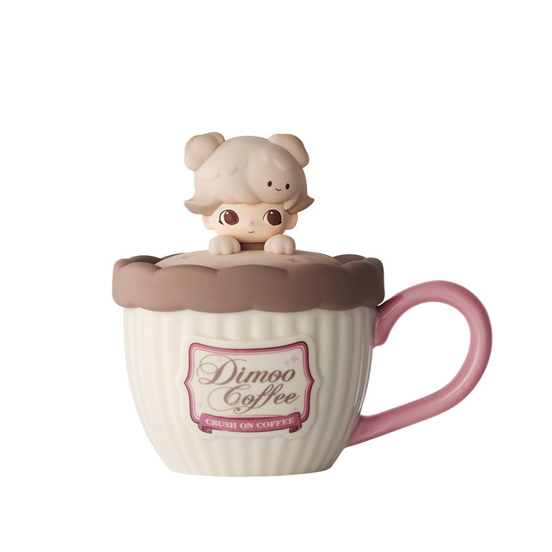 アイドル DIMOO Crush on Coffee Series DIMOO Crush on Coffee Series-Soft-faced Plush Keychain Blind
