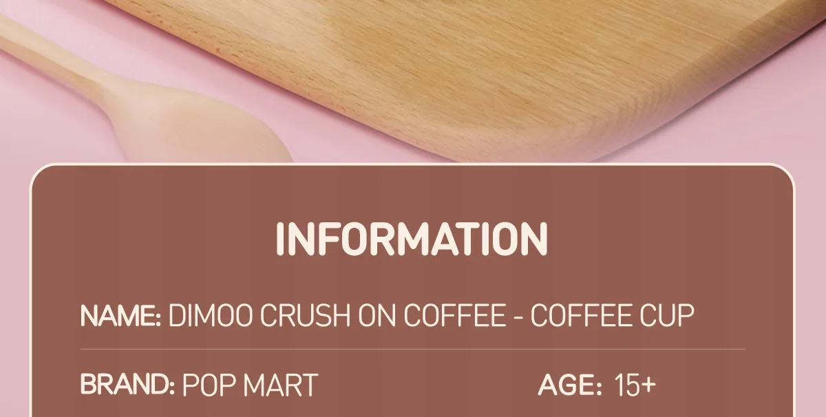DIMOO-Crush On Coffee Series-Coffee Cup - POP MART (Hong Kong, China)
