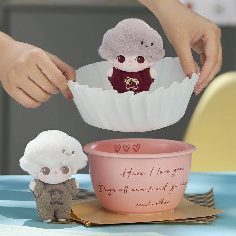 DIMOO Crush on Coffee Series-Soft-faced Plush Keychain Blind