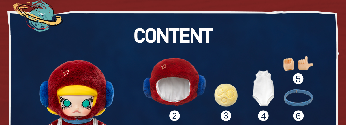 MOLLY Hello, Moon 1/8 Action Figure - POP MART (Hong Kong, China)