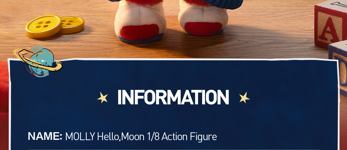 MOLLY Hello, Moon 1/8 Action Figure - POP MART (Hong Kong, China)