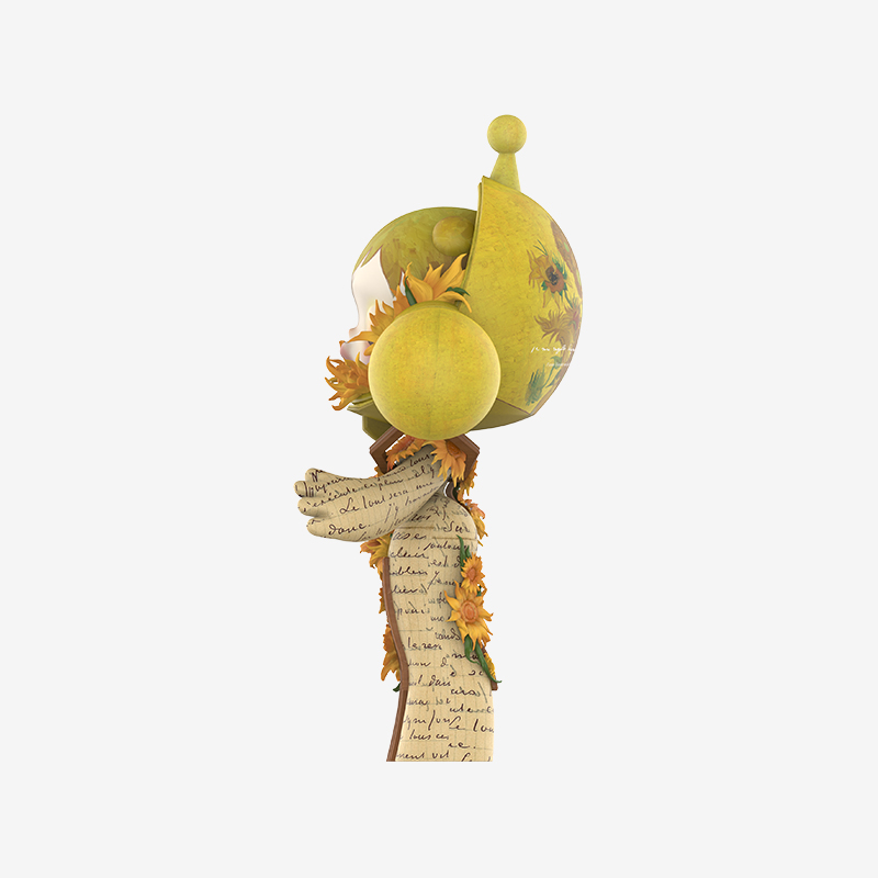 MEGA α SKULLPANDA 1000% Van Gogh Museum Sunflowers - POP MART