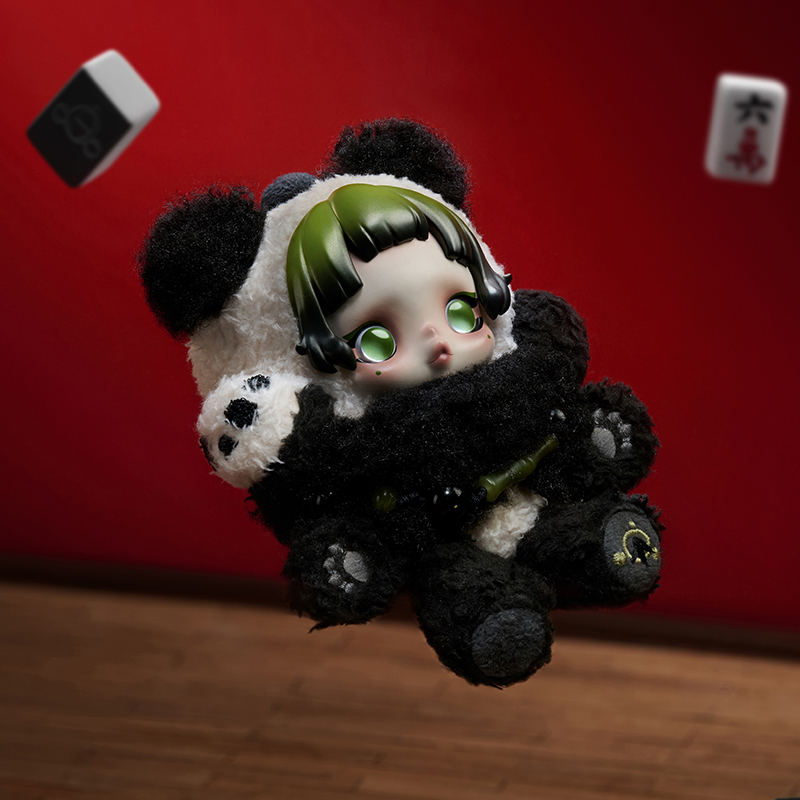 〈正規品〉SKULLPANDA Lazy Panda SKULLPANDA Lazy Panda Plush Doll Pendant - POP MART (Hong