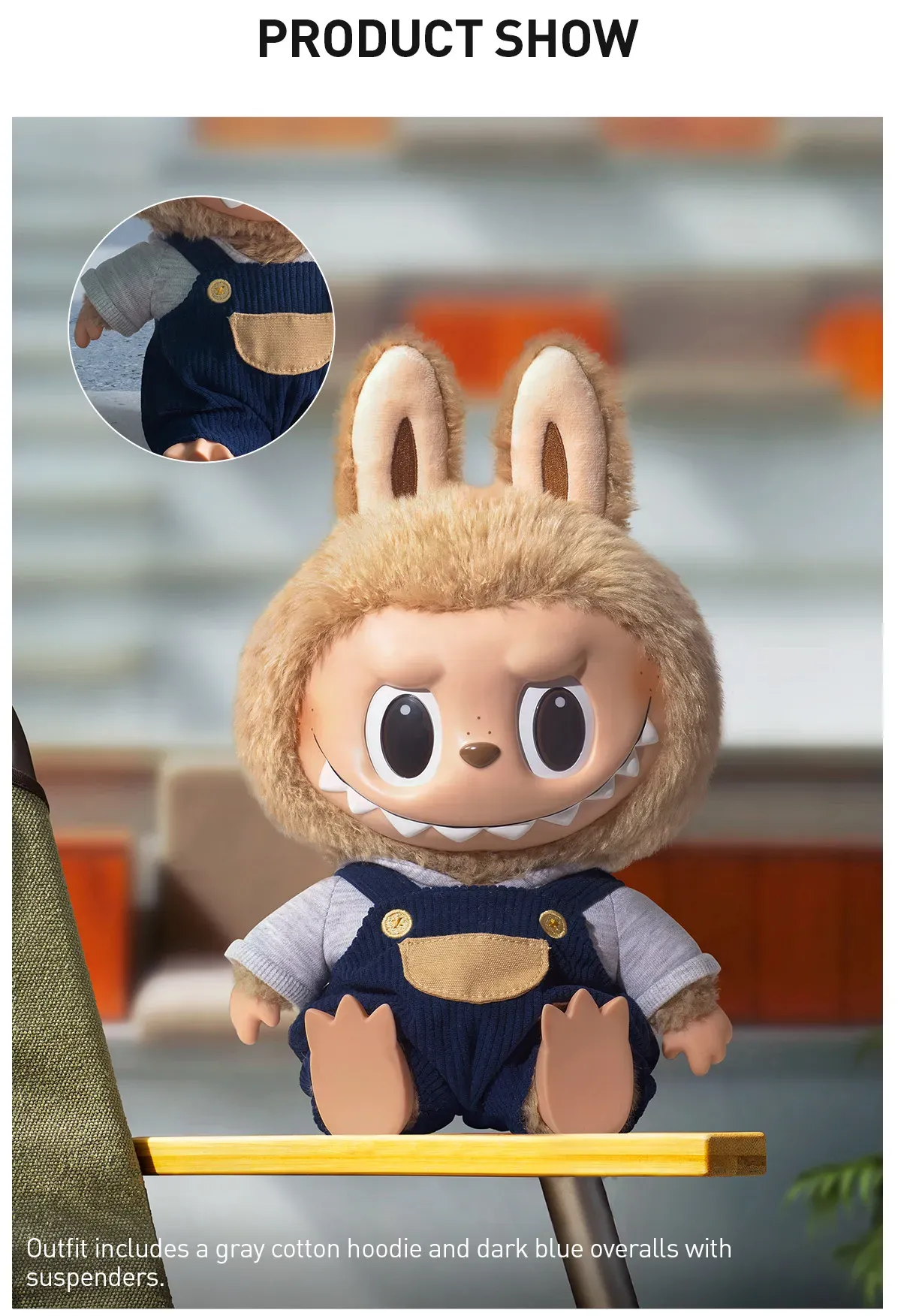 LABUBU Time to Chill-Vinyl Plush Doll - POP MART (Hong Kong