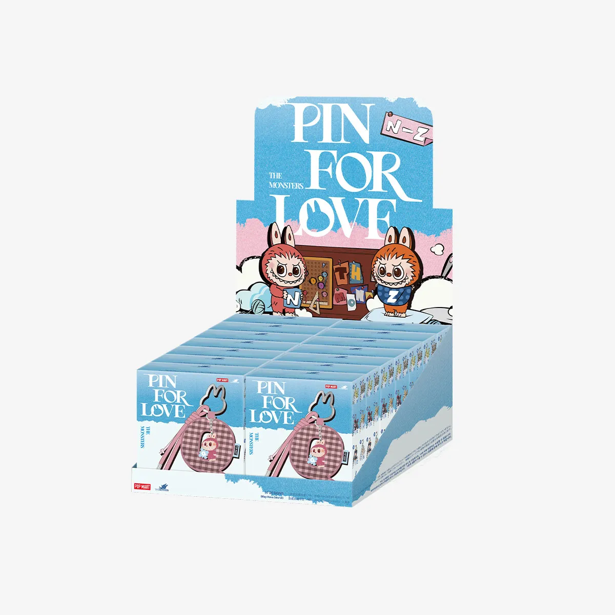 THE MONSTER PIN FOR LOVE アソートボックス(N-Z) THE MONSTERS Pin for Love Series- Letter Pendant Blind Box
