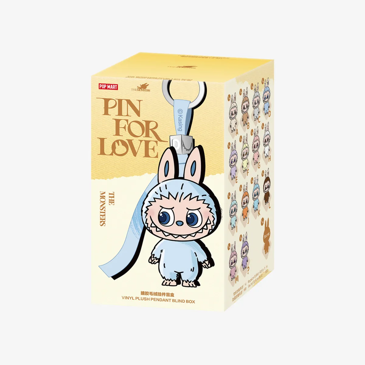 【Rukin☺︎】HK THE MONSTER PIN FOR LOVE THE MONSTER Pin for Love Series- Vinyl Plush Pendant blind
