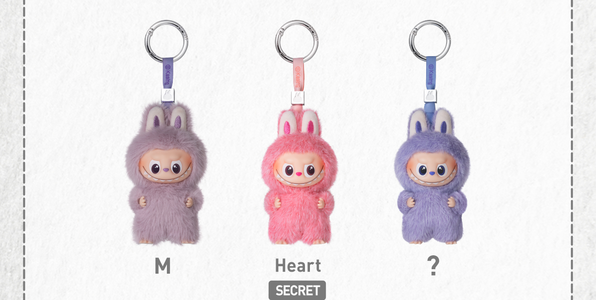 THE MONSTERS Pin for Love Series-Vinyl Plush Pendant Blind Box