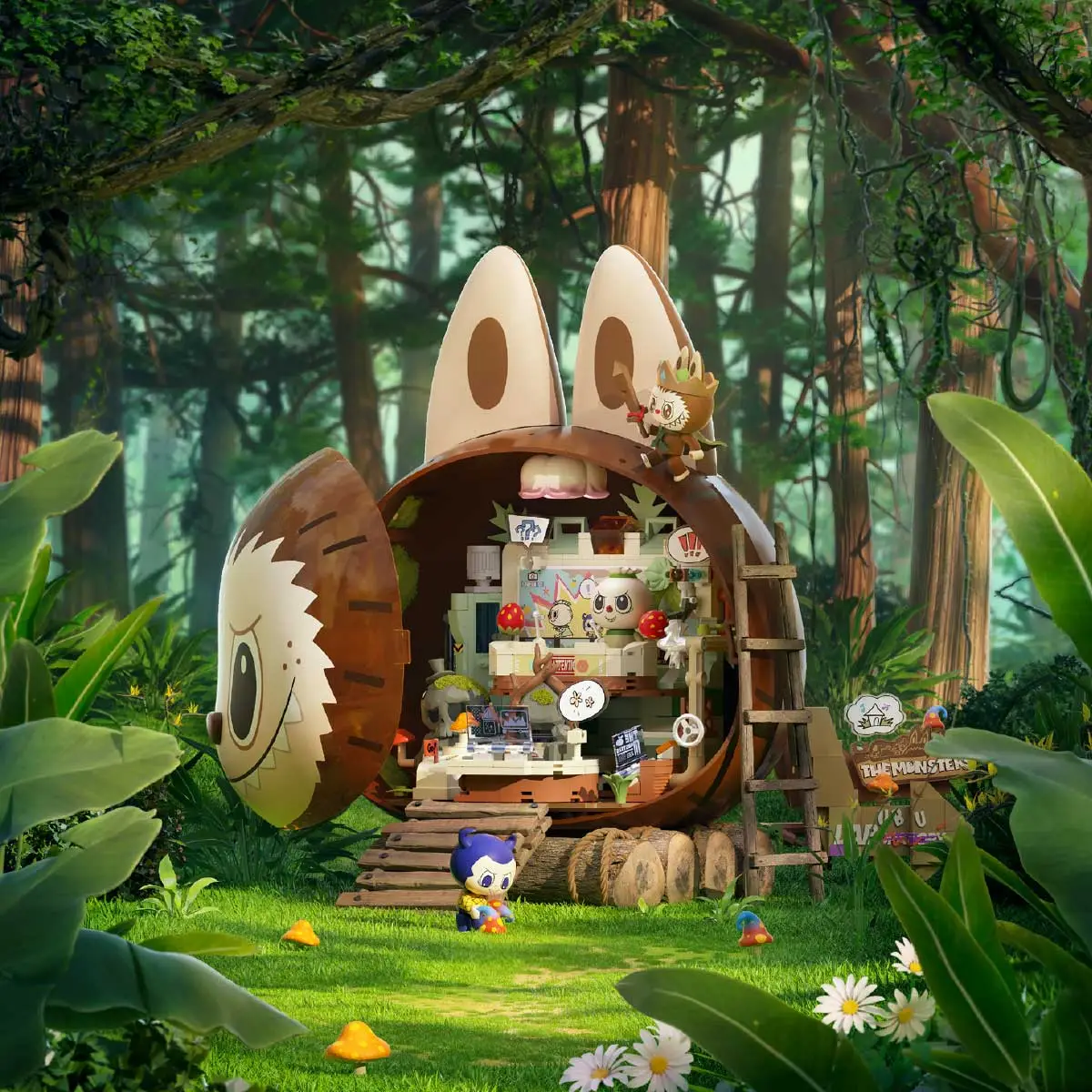 THE MONSTERS Forest Secret Base Series Blocks - POP MART (Hong 