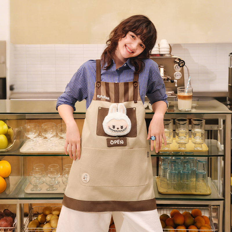 POP BEAN Coffee Factory Series-LABUBU Apron - POP MART (Hong Kong