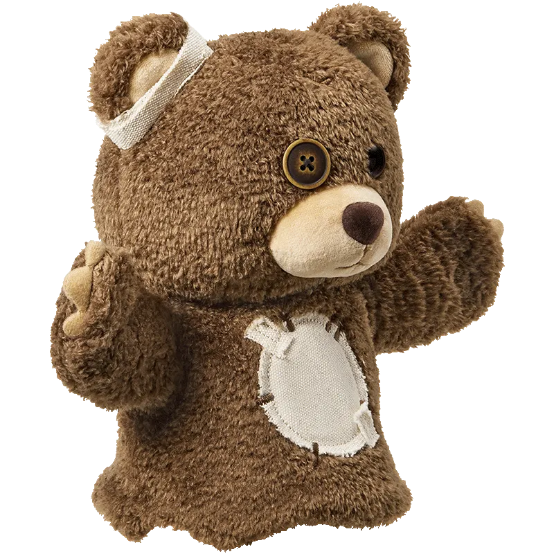 Hirono Bear Plush Hand Puppet - POP MART (Hong Kong, China)