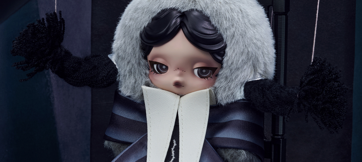 アメリカ限定】SKULLPANDA × Wednesday ぬいぐるみ POP MART（ポップ