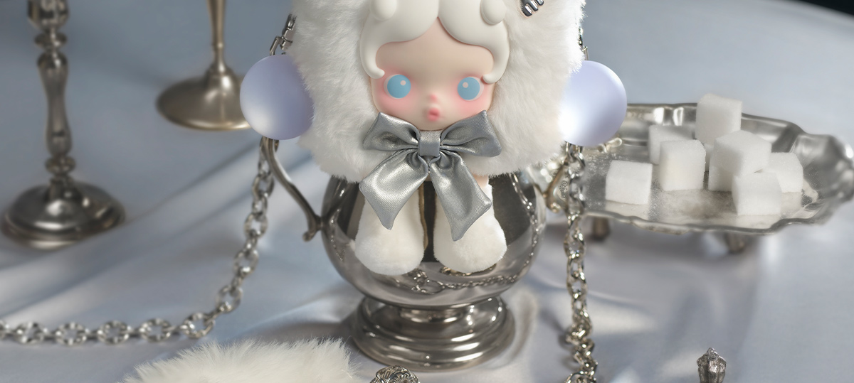 SKULLPANDA ミニバッグ The Sugar Tongs POP MART Skullpanda The Feast Begins Series Mini Bag-The Sugar