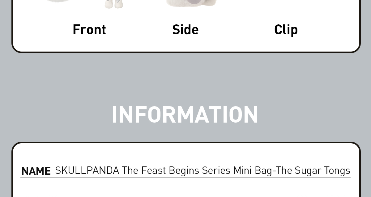 SKULLPANDA The Feast Begins Series Mini Bag-The Sugar Tongs - POP