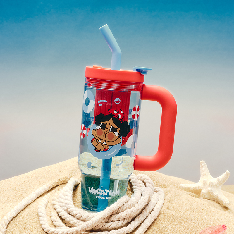 CRYBABY Vacation Mode On Series-Straw Cup - POP MART (Hong Kong