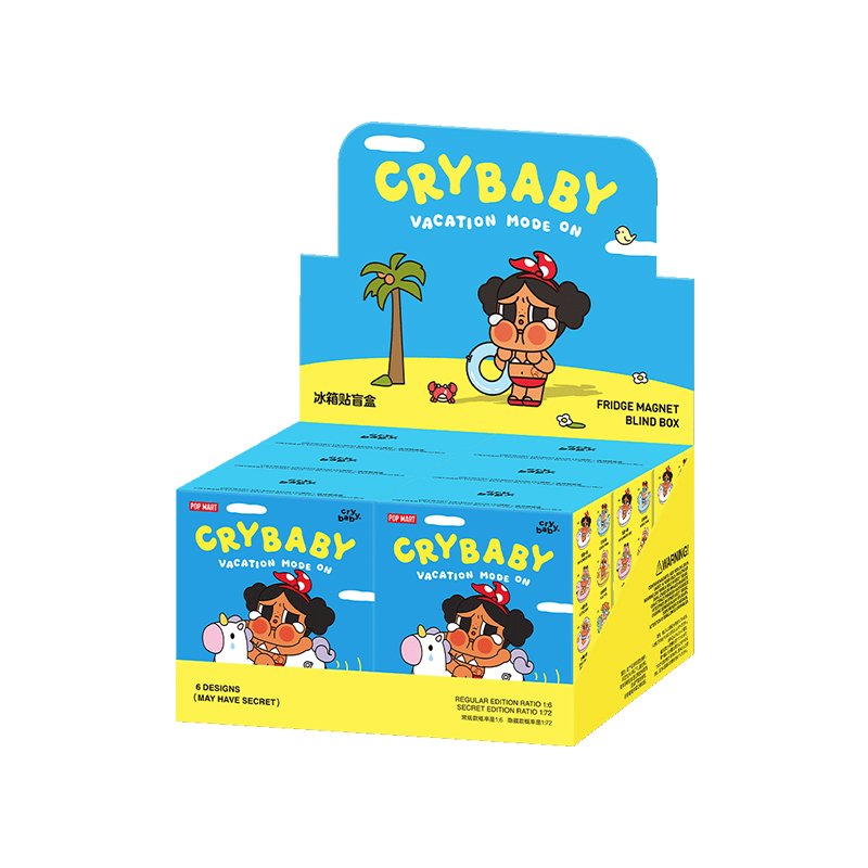 CRYBABY VACATION MODE ON フリッジマグネット　アソート CRYBABY Vacation Mode On Series-Fridge Magnet Blind Box - POP MART