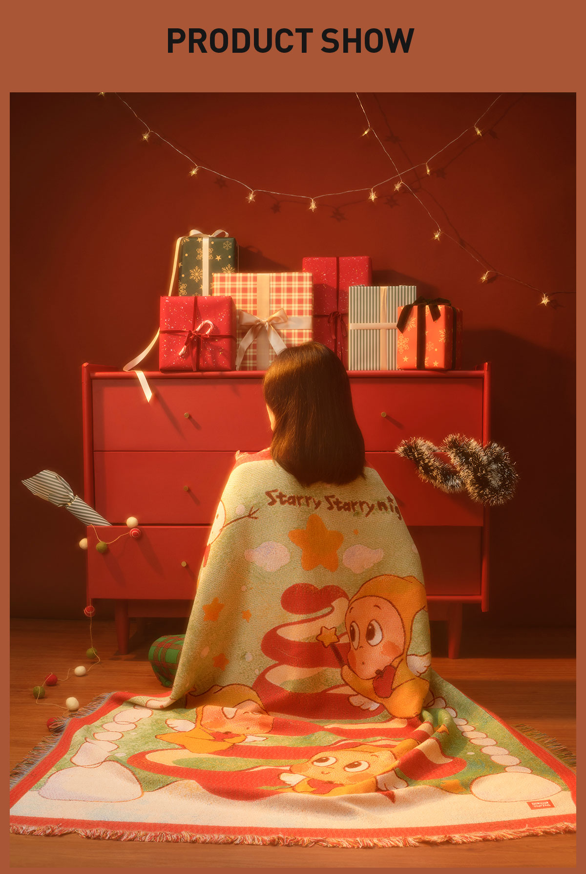 Apple of My Eye Series - Twinkle Twinkle Throw Blanket - POP MART