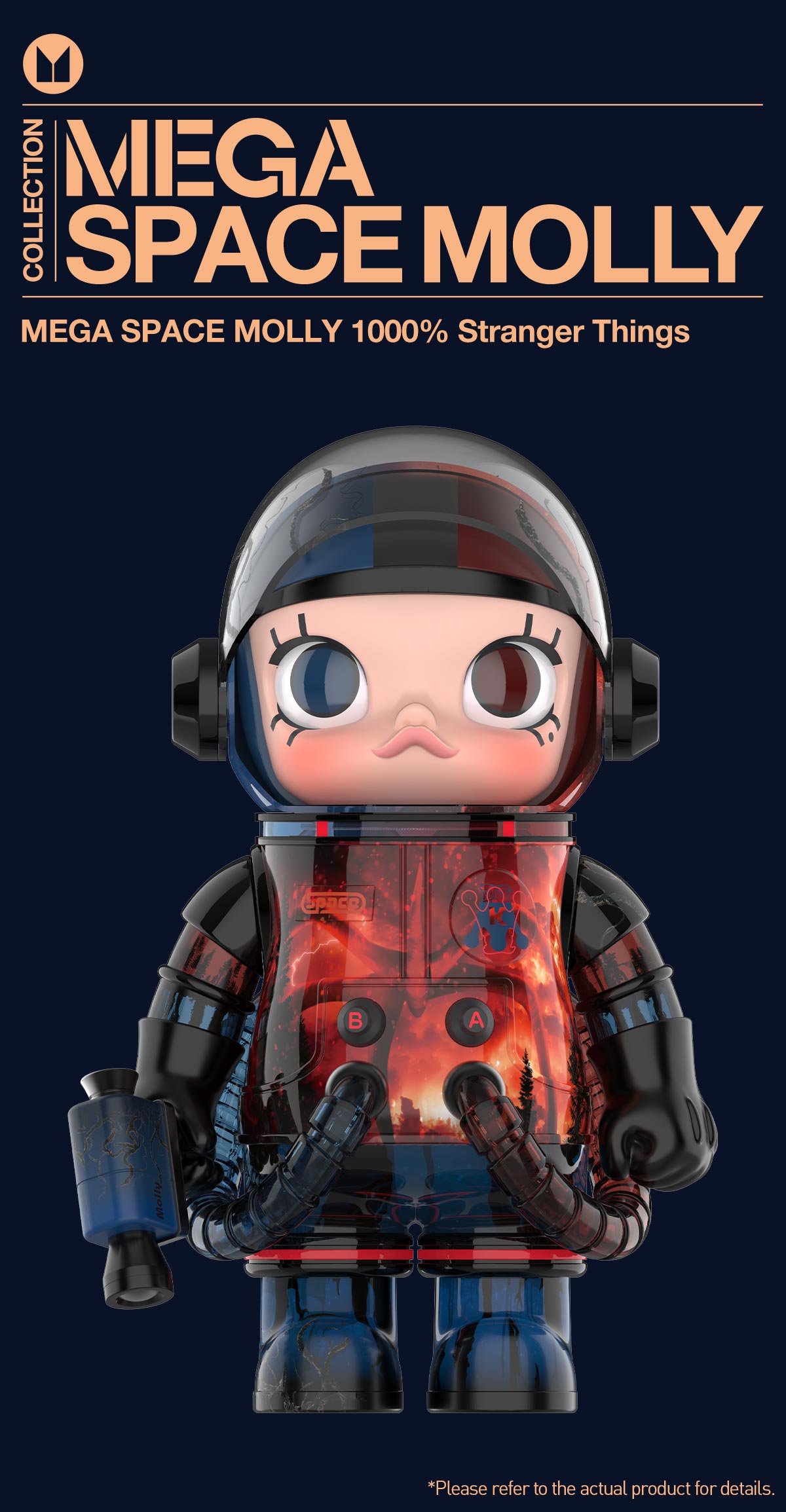MEGA SPACE MOLLY 1000% Stranger Things - POP MART (Hong Kong, China)