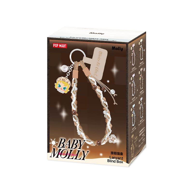 Baby Molly Winter Fit Check lanyard 黒 Baby Molly Winter Fit Check Series-Lanyard Blind Box - POP MART