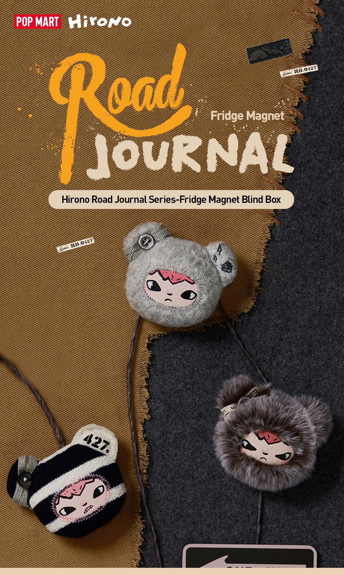 Hirono Road Journal Series-Fridge Magnet Blind Box - POP MART