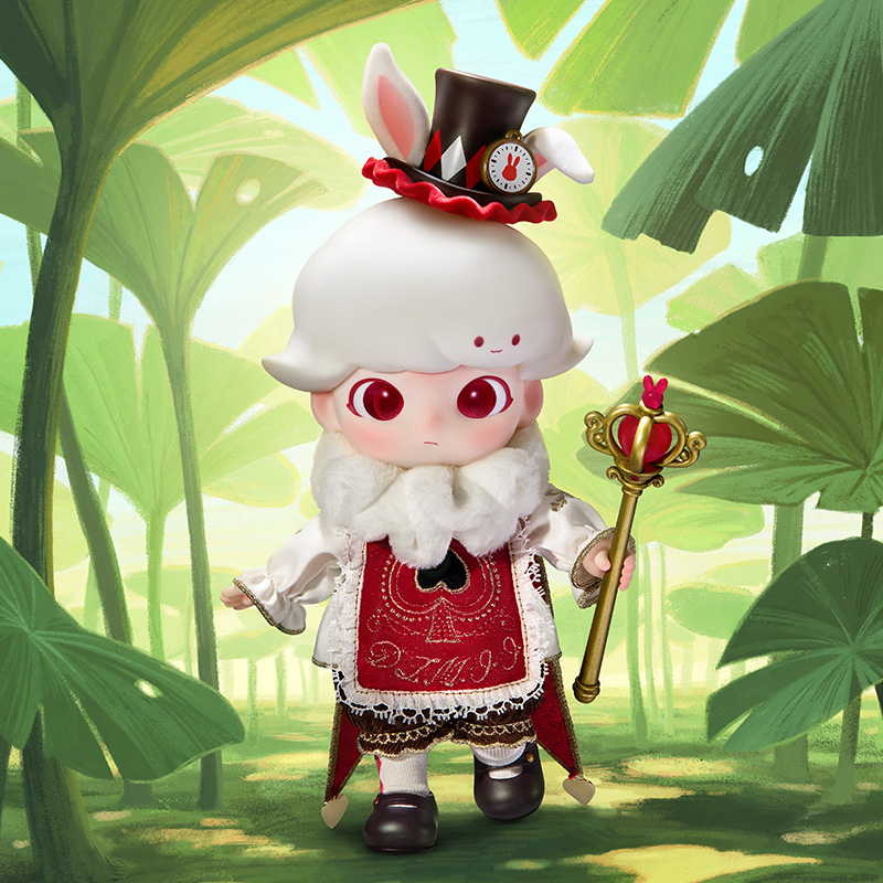 ぬいぐるみ DIMOO Fairy Tale Wonderland Plop Rabbit POP MART Dimoo Fairy Tale Wonderland 1/8 Action Figure – Art Toy