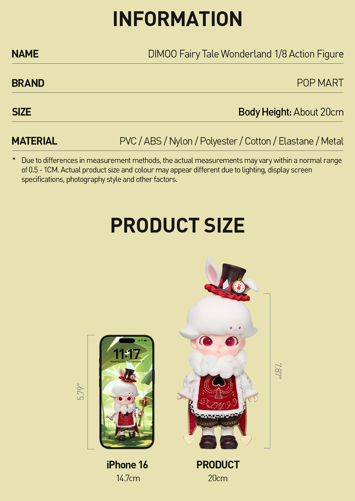 DIMOO Fairy Tale Wonderland 1/8 Action Figure - POP MART (Hong