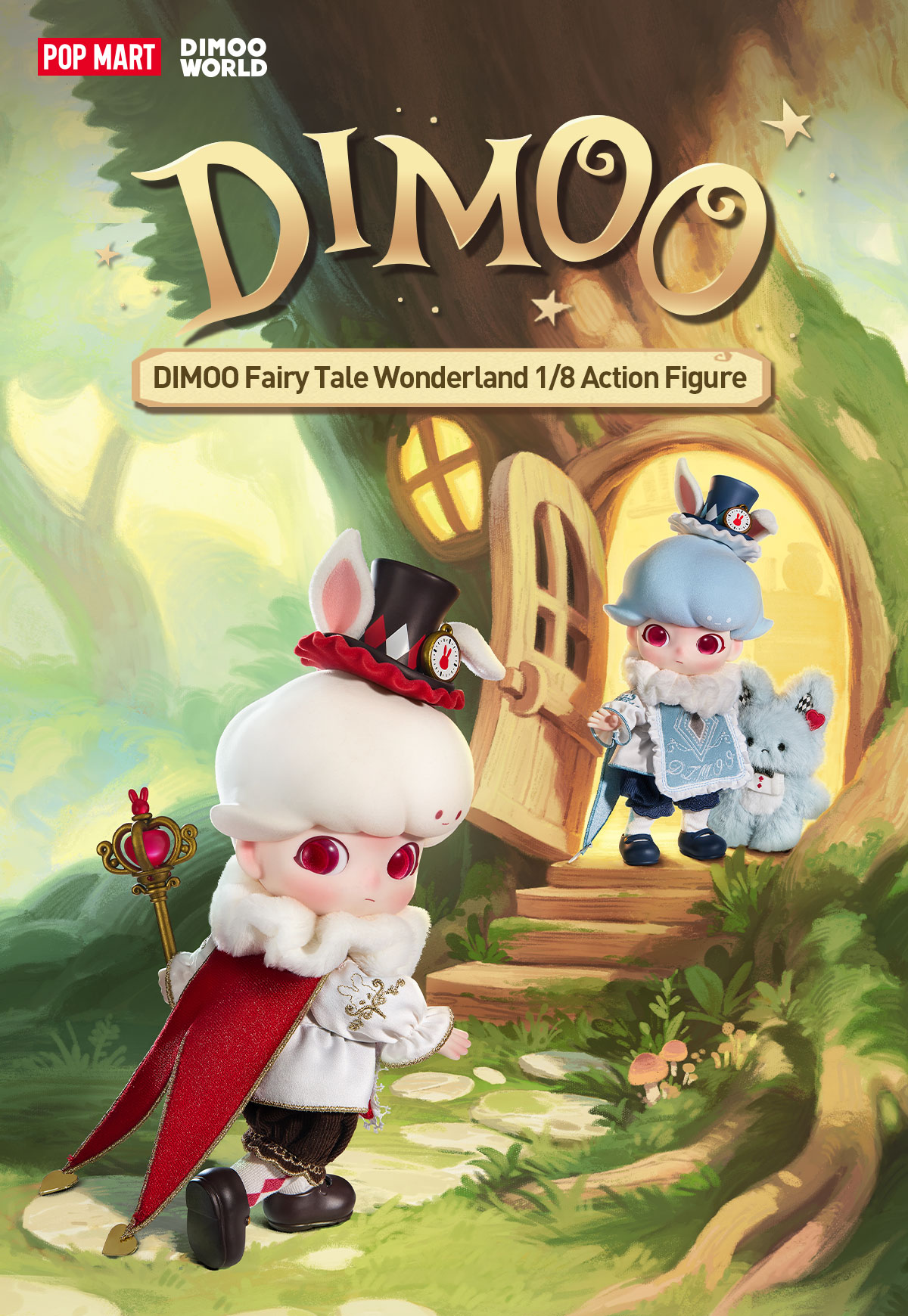 DIMOO フェアリーテイルワンダーランド 1/8 （シークレット） DIMOO Fairy Tale Wonderland 1/8 Action Figure - POP MART (Hong