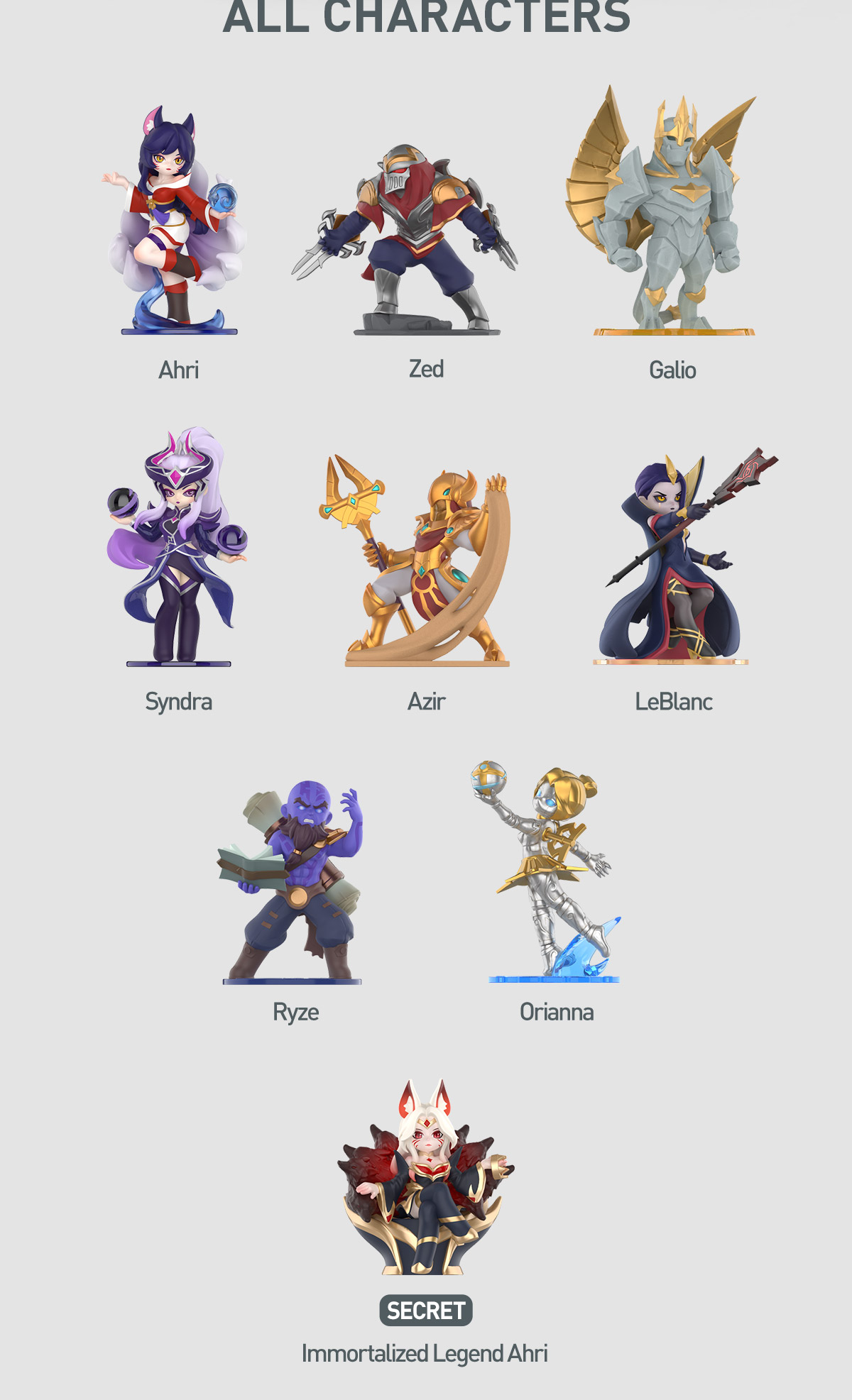 League of Legends Midlane Icons Series Figures - POP MART (Hong