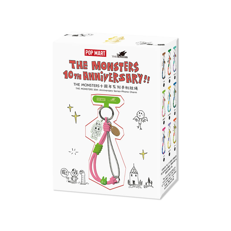 THE MONSTERS 10周年記念 Phone Charm BOX THE MONSTERS 10th Anniversary Series Phone Charm - POP MART (Hong