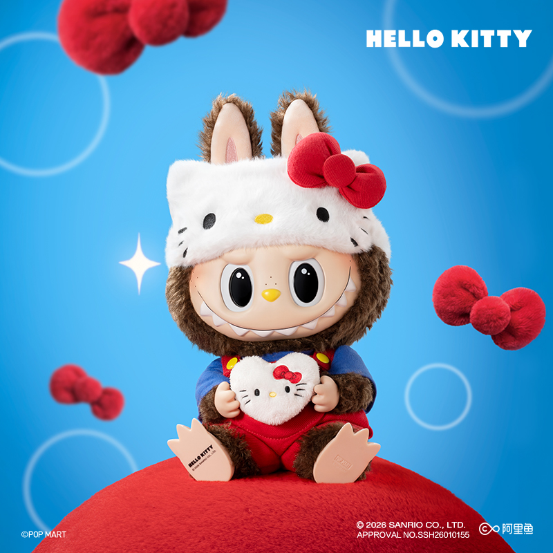 THE MONSTERS × HELLO KITTY-Vinyl Plush Doll - POP MART (Hong Kong