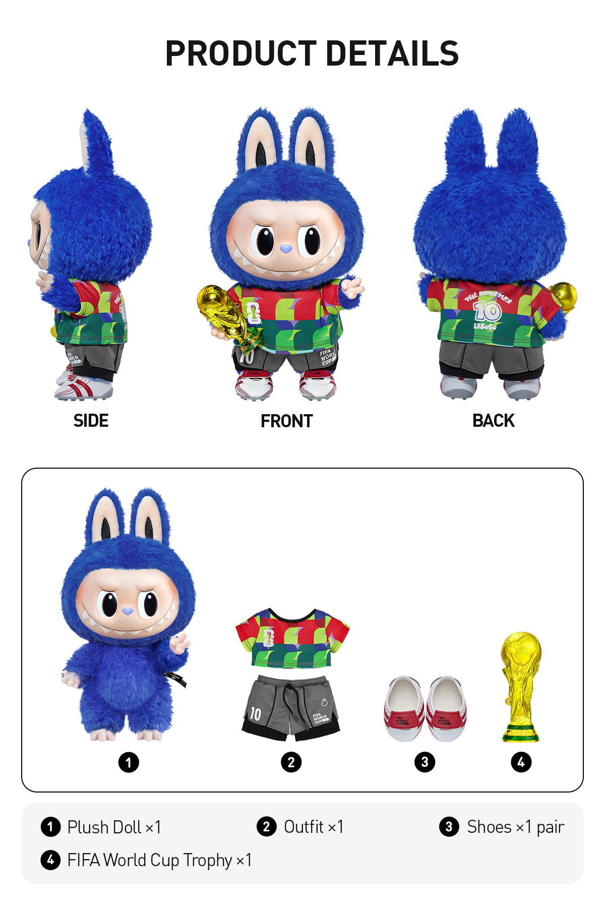 THE MONSTERS × FIFA SERIES-Catch the Win Vinyl Plush Doll - POP