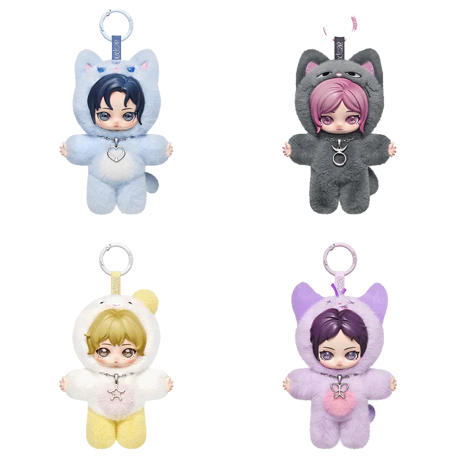 aespa Fluffy Club Series Vinyl Plush Doll Pendant - POP MART (Hong