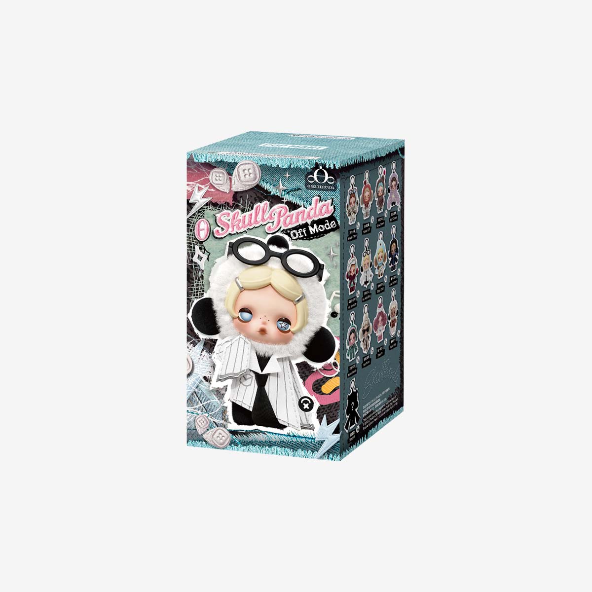 SKULLPANDA 不想不想系列 フィギュア 9点 θ SKULLPANDA Off Mode Series Plush Doll Pendant - POP MART (Hong