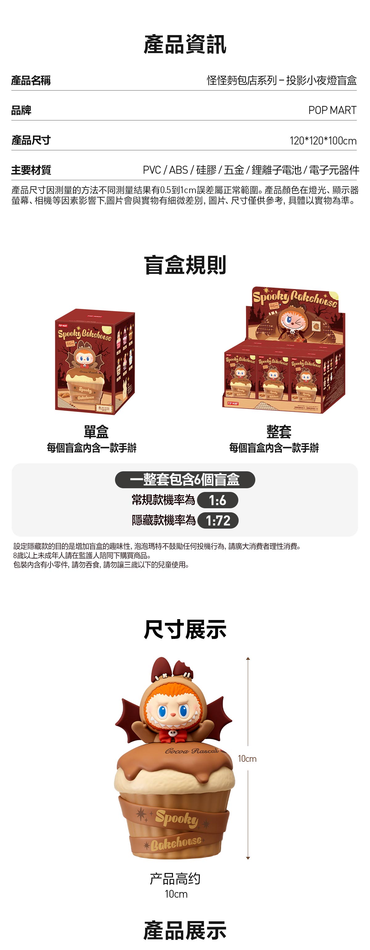 怪怪麵包店系列 ‑ 投影小夜燈盲盒