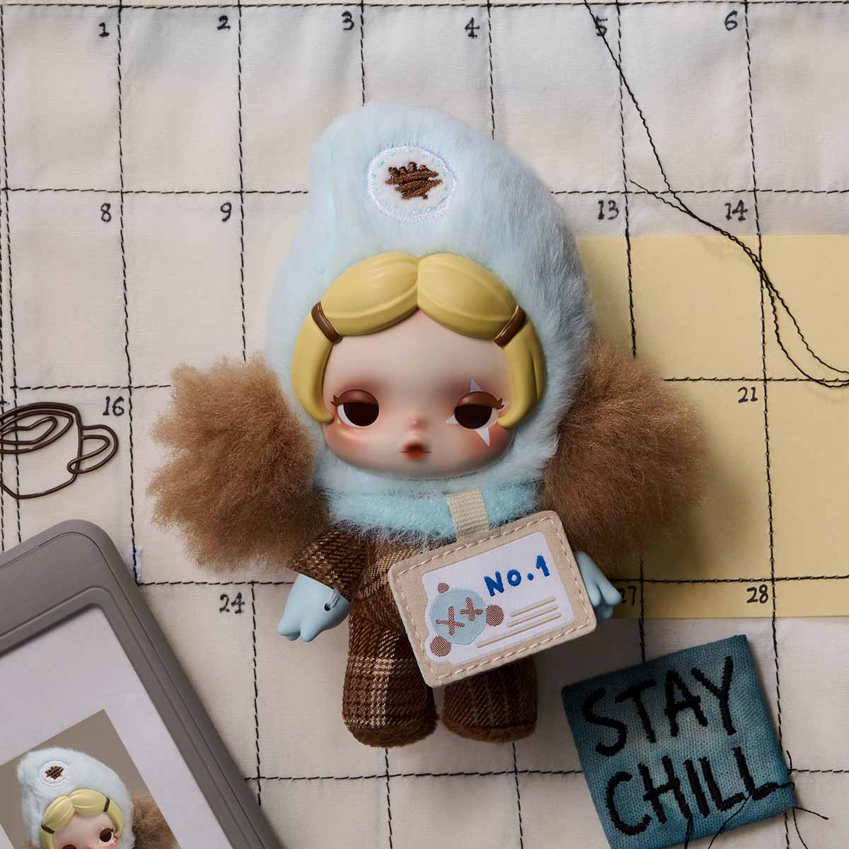 θ SKULLPANDA Off Mode Series Plush Doll Pendant - POP MART (Hong